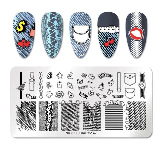 Nail Stamping Plates - Printing Stencil Tools cest du francais