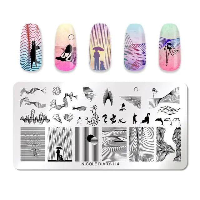 Nail Stamping Plates - Printing Stencil Tools cest du francais