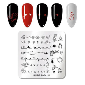 Nail Stamping Plates - Printing Stencil Tools cest du francais