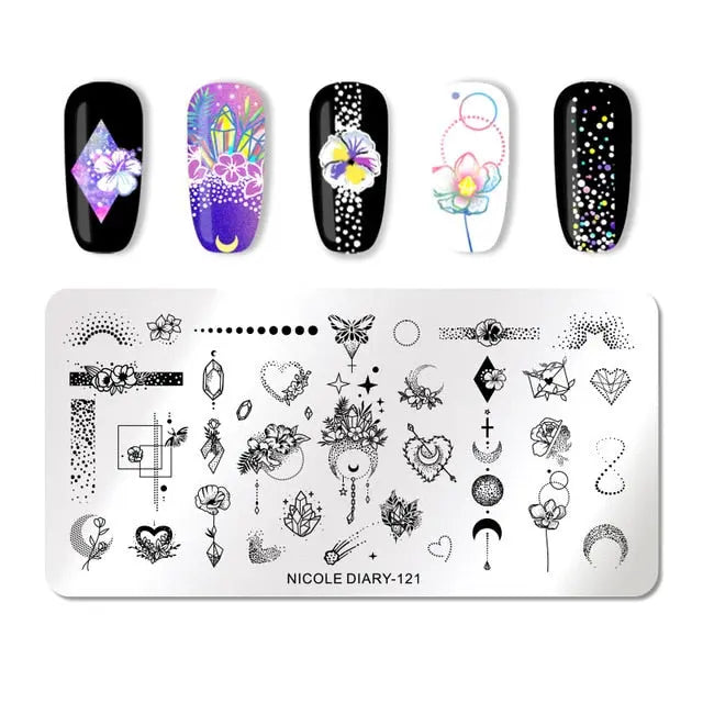 Nail Stamping Plates - Printing Stencil Tools cest du francais