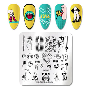 Nail Stamping Plates - Printing Stencil Tools cest du francais