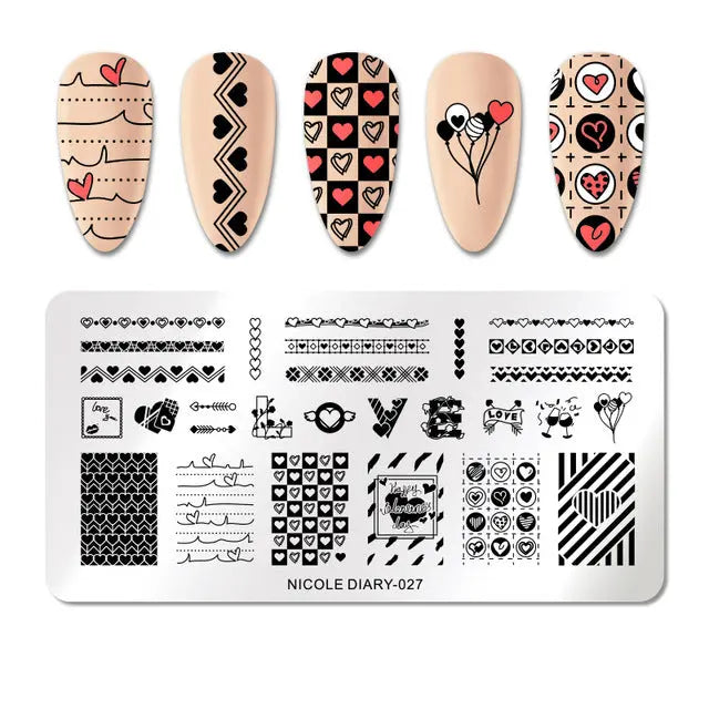 Nail Stamping Plates - Printing Stencil Tools cest du francais