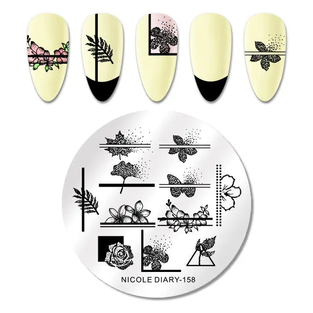 Nail Stamping Plates - Printing Stencil Tools cest du francais