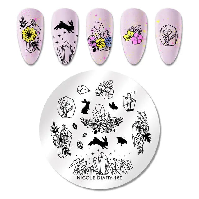 Nail Stamping Plates - Printing Stencil Tools cest du francais