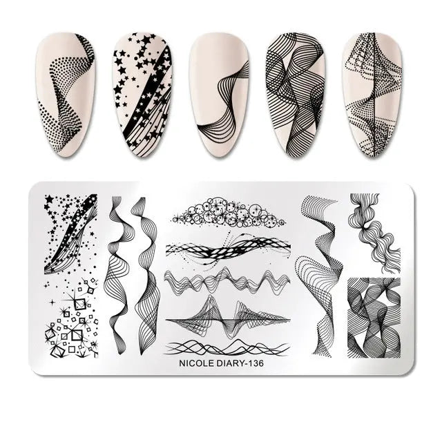 Nail Stamping Plates - Printing Stencil Tools cest du francais