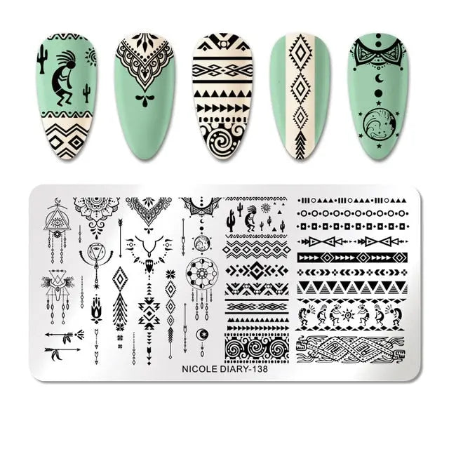 Nail Stamping Plates - Printing Stencil Tools cest du francais