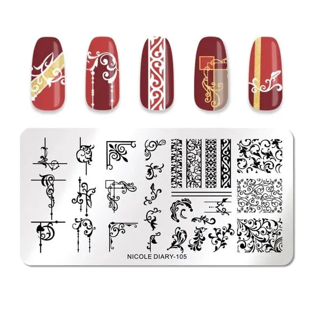 Nail Stamping Plates - Printing Stencil Tools cest du francais