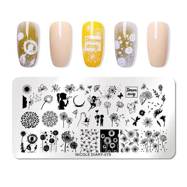 Nail Stamping Plates - Printing Stencil Tools cest du francais