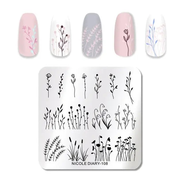 Nail Stamping Plates - Printing Stencil Tools cest du francais