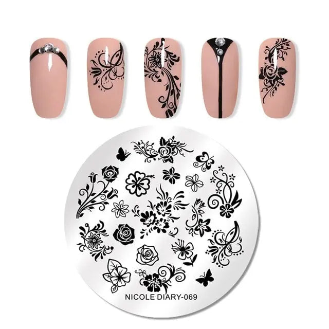 Nail Stamping Plates - Printing Stencil Tools cest du francais