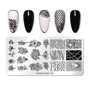 Nail Stamping Plates - Printing Stencil Tools cest du francais