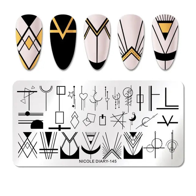 Nail Stamping Plates - Printing Stencil Tools cest du francais