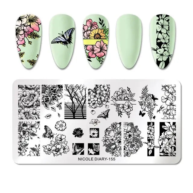 Nail Stamping Plates - Printing Stencil Tools cest du francais