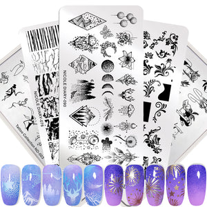 Nail Stamping Plates - Printing Stencil Tools justmakeupme.com