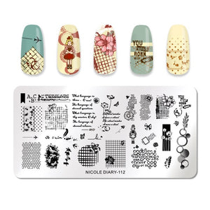 Nail Stamping Plates - Printing Stencil Tools justmakeupme.com