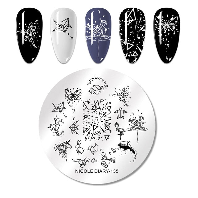 Nail Stamping Plates - Printing Stencil Tools justmakeupme.com